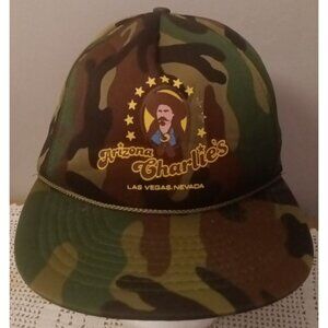 Vintage Arizona Charlie’s Las Vegas Nevada NV Casino Camo Hat Full Foam Cap